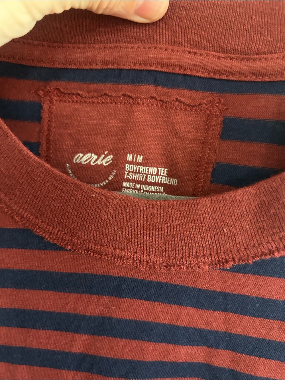 Aerie Boyfriend Oversized Striped Top and Old Navy Jogger Sweatpants Womens M - Picture 8 of 16